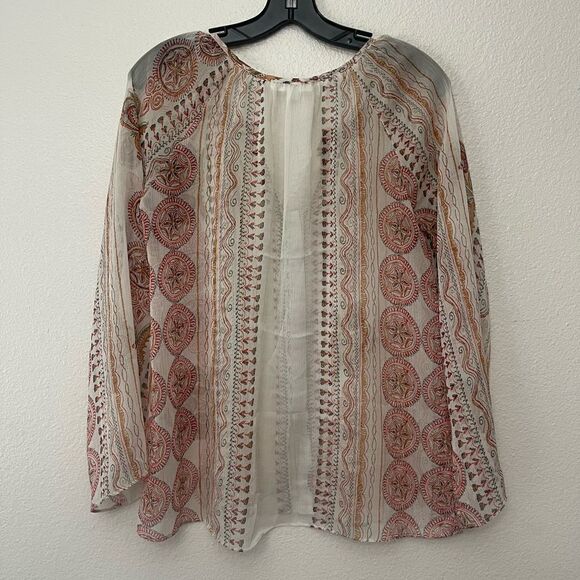 Honey Punch Sheer Blouse Size XS - Picture 2 of 4